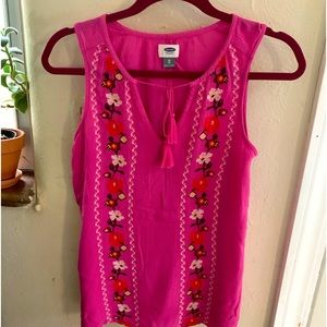 SM Hot Pink Sleeveless Top.